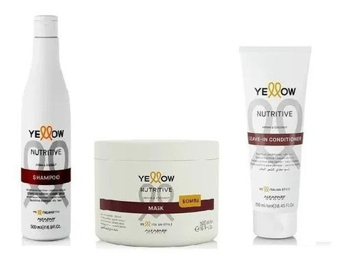 Kit Shampoo+mask+leave In Conditioner Nutritive Yellow