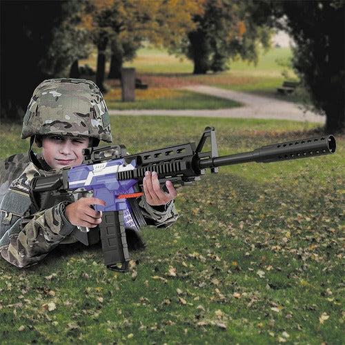 Pistola Juguete Recargable 12clips Para Niño Compatible Nerf