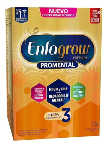 Fórmula Infantil En Polvo Mead Johnson Enfagrow Premium 3 Natural  En Caja 1.1kg