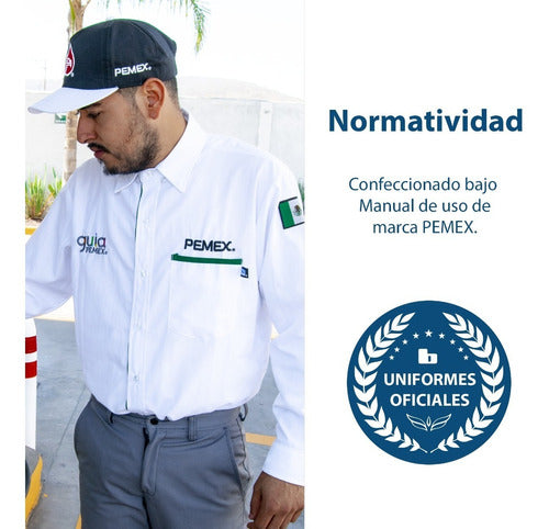 Camisa Nueva Imagen Pemex. Uniforme Para Gasolineras