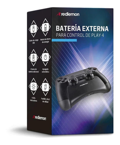 Bateria Para Control De Playstation4 Power Bank Ps4 Redlemon