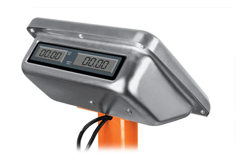 Báscula Comercial Digital Truper Bas-pla 100kg Con Mástil 127v Naranja 40 cm X 30 cm