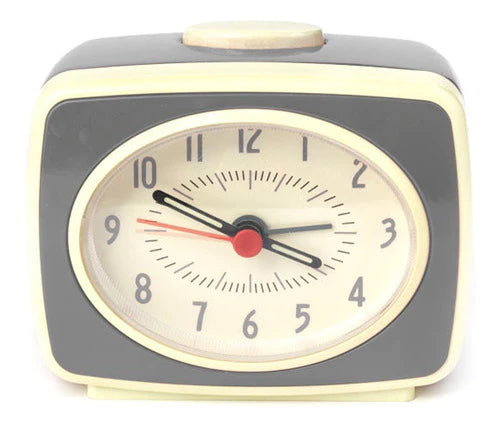 Kikkerland Reloj Clasico Con Alarma Gris Ac14-gr