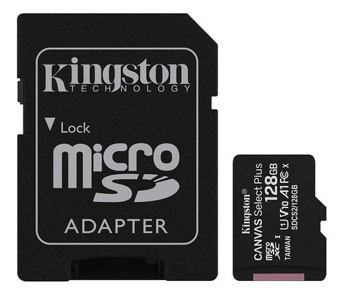 Memoria Kingston Micro Sd Sdxc 128gb Clase 10 + Adaptador Sd