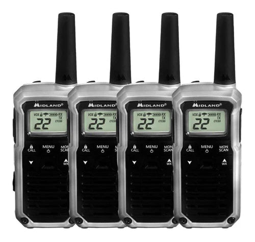 4 Radios Midland Xtalker Tx45vp 51 Km Manos Libres Con Clip