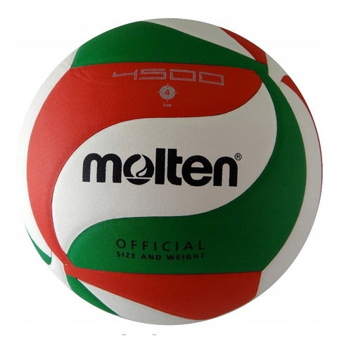 Balón Molten Mini Volei V4m4500 Piel Sint N.4 Envío Gratis
