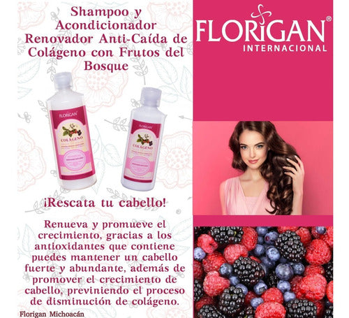 Shampoo Colágeno Promueve El Crecimiento De Cabello Florigan
