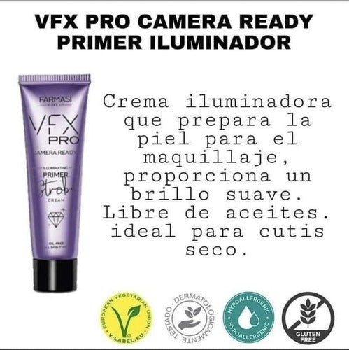 Vfx Pro Camera Ready Primer Crema Iliminadora Strobe Farmasi
