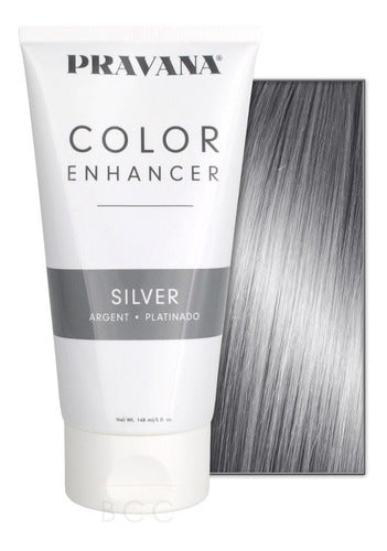 Color Enhancer Silver Pravana 148ml Acondicionador Platinado