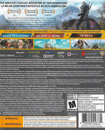 ..:: The Witcher 3 Wild Hunt Xbox One Edicion Completa ::..