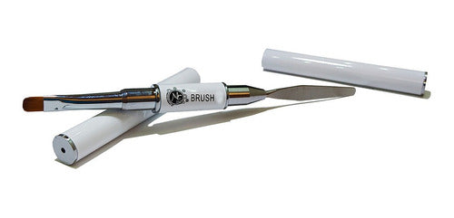 Kit Acrigel + 1 Tubo + Pincel + Tips Dual + Splash Mc Nails