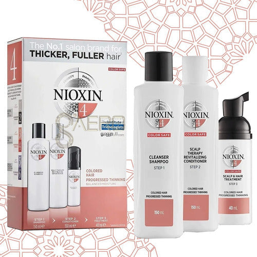 Nioxin® Kit 4 Para Cabello Teñido Con Caida De Cabello