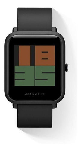 Smartwatch Amazfit Basic Bip S 1.28  Caja De  Policarbonato  Carbon Black, Malla De  Tpu A1821
