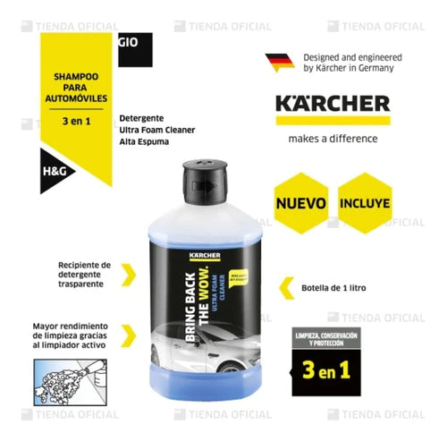 Kit Boquilla Espumante Fj3 Karcher + Detergente Ultra Foam