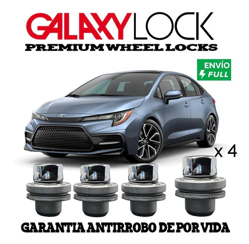 Birlos Seguridad Galaxylock® Toyota Corolla Plus Enviogratis