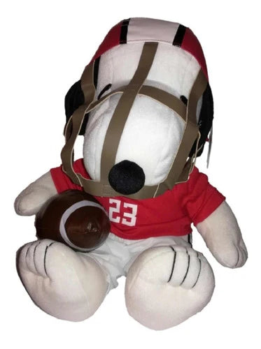 Snoopy Peluche Futbol Americano Sentado 38cm Peanuts Origina