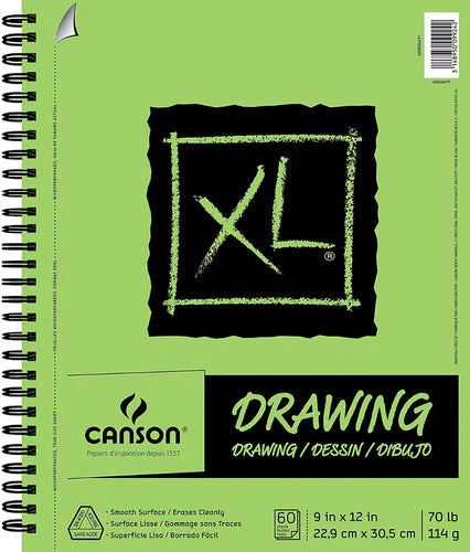Cuaderno De Dibujo Canson Xl Drawing 22,9x30,5 Cm 60h 114g