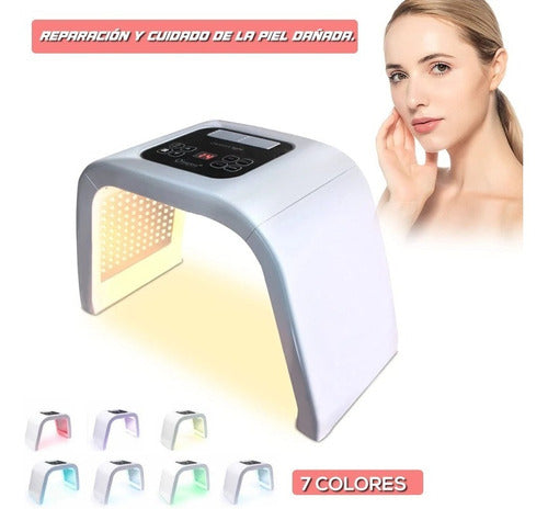 Máquina Facial De Luz Led Para Cuidado De La Piel 7 Colores