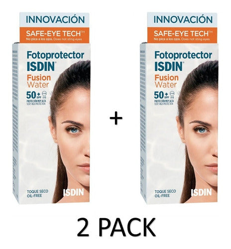 Fotoprotector Isdin Fusion Water Fluido Fps50 X 50 ml 2 Pzs