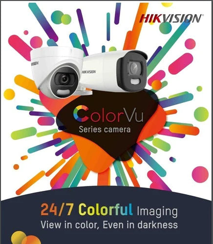 Camara Domo Colorvu 1080p 2mp Metal Exterior 2.8 Hikvision