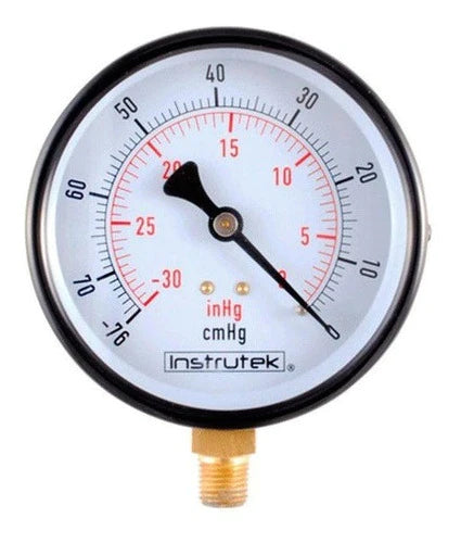Vacuómetro Carátula 4 PLG -30 Inhg (eq. Ordeña Y Vacío)