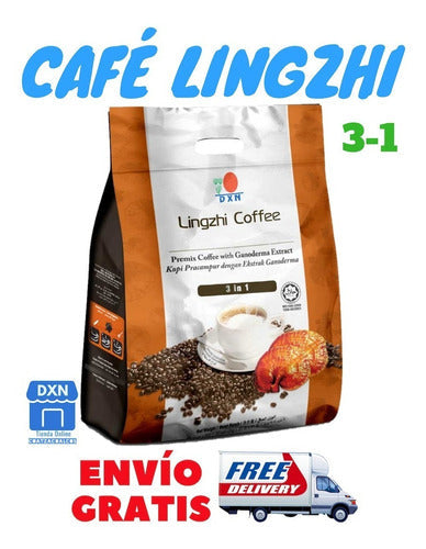 Dxn Café Orgánico Con Ganoderma Lingzhi 3-1 Envío Gratis
