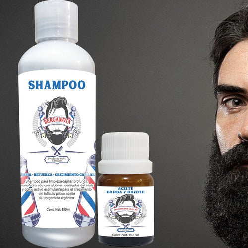 Shampoo De Bergamota 250ml Y Aceite De Barba Gratis!!