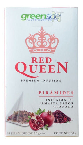 (3 Pzas) Te Red Queen (14 Piramides) Greenside