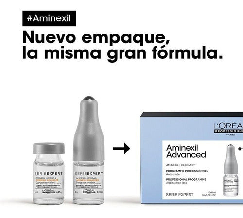 Tratamiento Anticaída Cabello En Ampolleta Aminexil Loreal 2