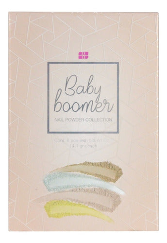 Polvo Acrílico Baby Boomer Collection Nail Factory 6 Tonos