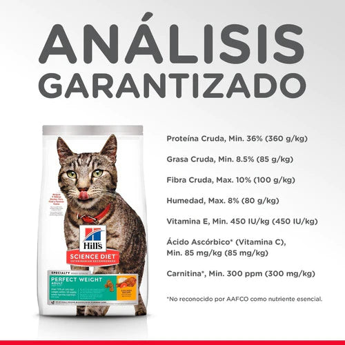 Alimento Para Gato Hill's Sd Adulto Perfect Weight 1.4kg