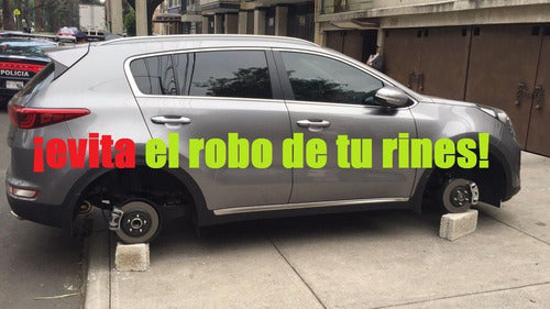Birlos De Seguridad 12x1.25 Fiat Mobi 2020 Evita Robo