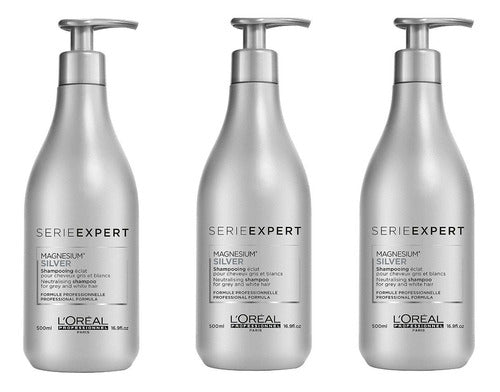 3 Shampoo Silver Loreal 500ml