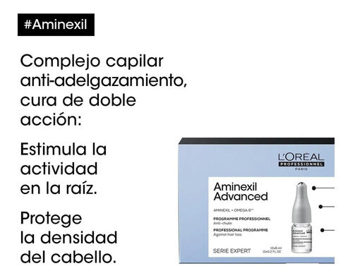 Ampolletas Para Cabello Tratamiento Anti Caída Aminexil
