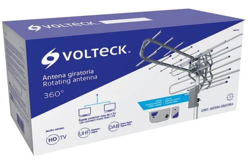 Antena Giratoria 360 Grados, A Control Remoto, Volteck 48115
