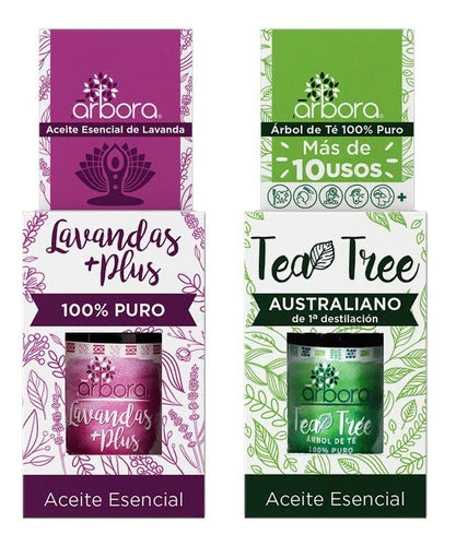 Kit Aromaterapia Lavanda + Tea Tree 100%puros Y Certificados