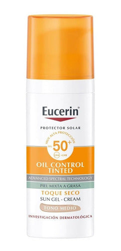 Eucerin Sun Face Oil Control Tono Medio 50+ 50ml Piel Grasa