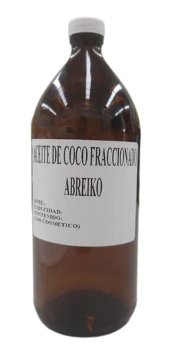 Aceite De Coco Fraccionado Uso Cosmetico 1 Litro