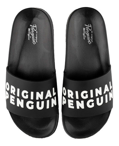 Sandalia Original Penguin Slides Alina Style Negro