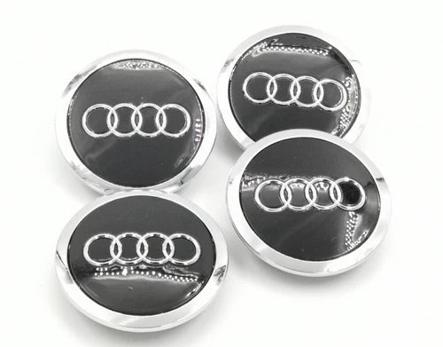 4 Tapas Centro De Rin Audi Tt Audi S Rs Q3 Q5 Q7 Negro 69mm