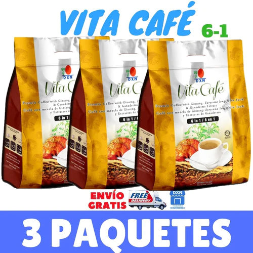 3 Bolsas Vita Café 6 En 1 Con Ginseng Envio Gratis