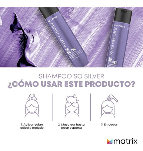 Shampoo Matizador Morado Para Cabello Rubio 1l Matrix