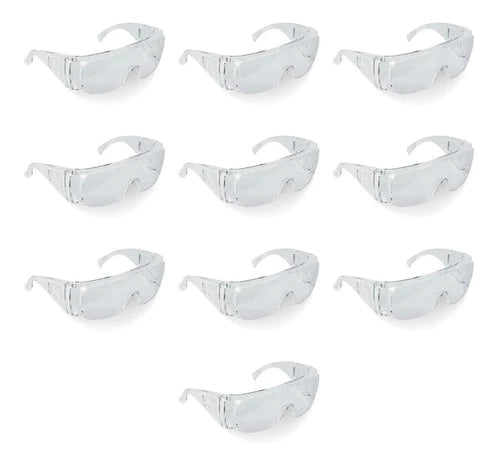 6 Gafas De Seguridad, Lentes Transparentes, Safe