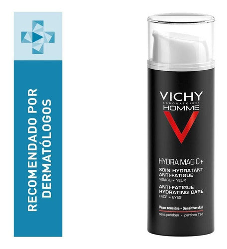 Hidratante Facial Hombres Vichy Homme Hydra Mag C+ 50ml Seca