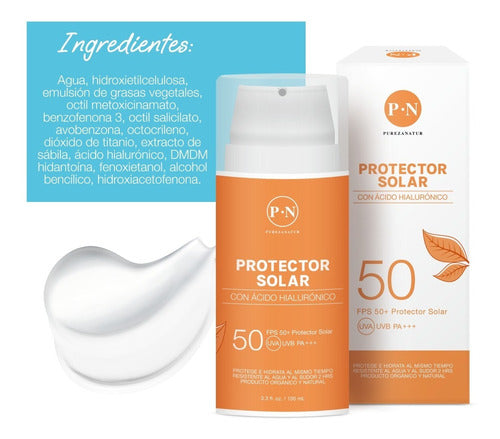 Protector Solar Facial Fps50 Con Acido Hialuronico Para Cara