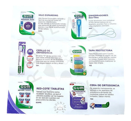 Kit De Limpieza Profesional Para Brackets / Ortodoncia Gum