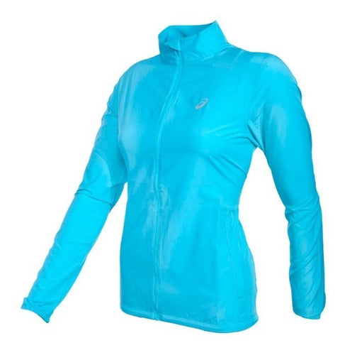 Chamarra Asics Mujer Azul Silver Jacket Running 2012a035407