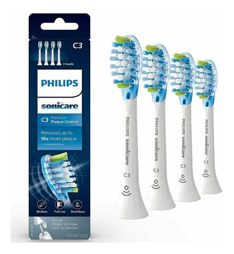 4-pack Repuesto Cepillo Philips Sonicare C3 Premium Plaque B