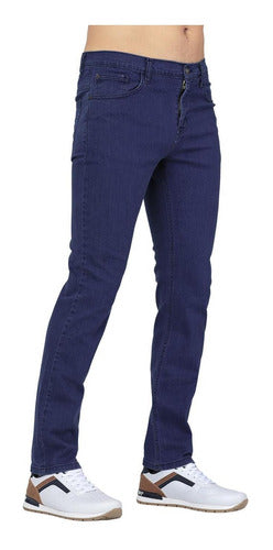 Jeans Básico Hombre Stfashion Stone 51003606 Mezclilla Stret