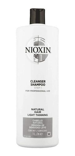Nioxin Cleanser 1 1000ml Shampoo Para Crecimiento De Cabello